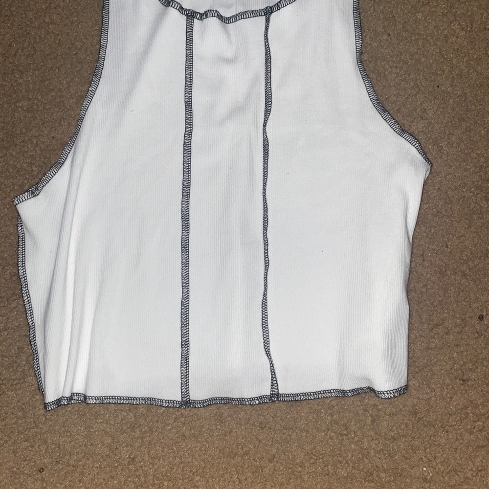 White crop top